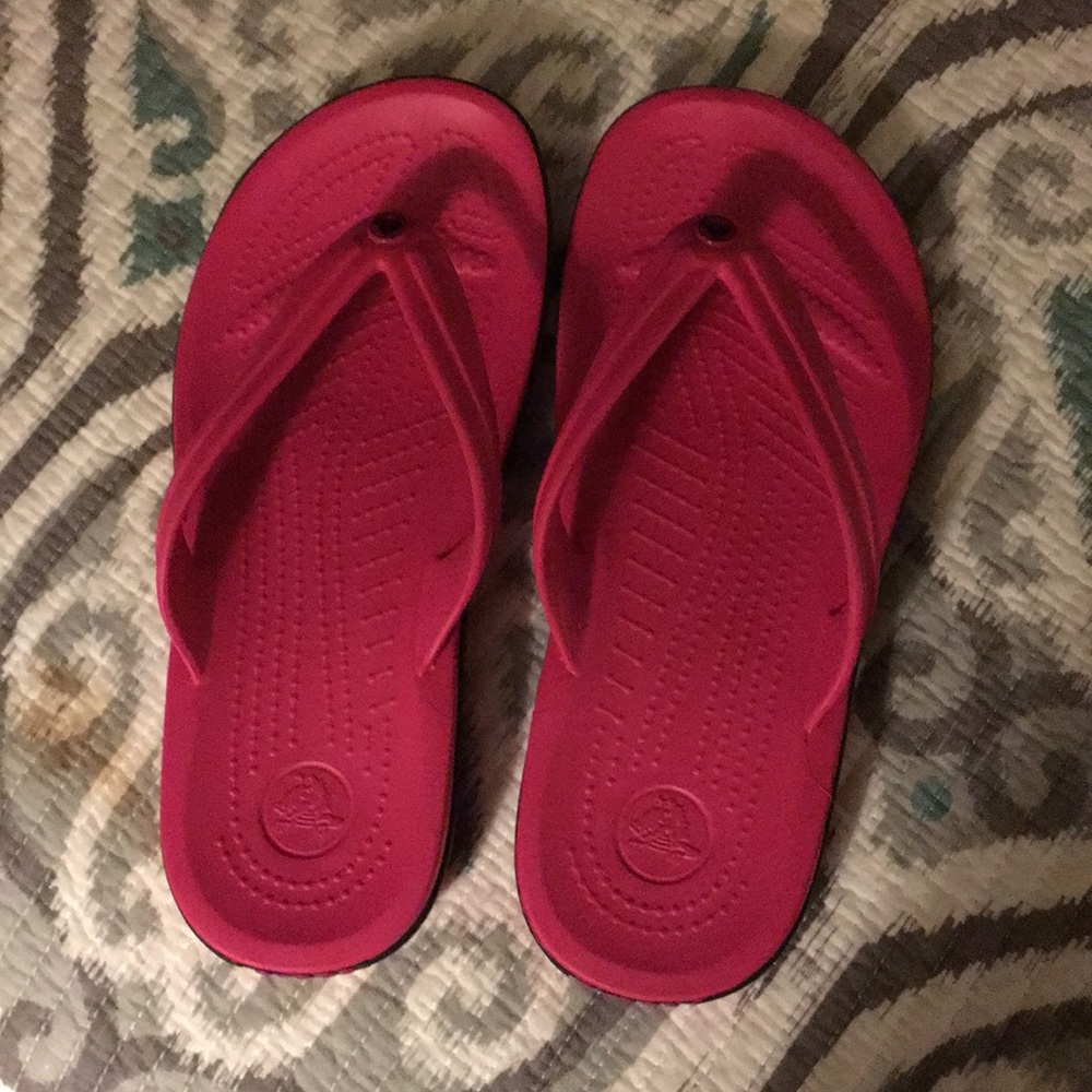 Croc flip flops
